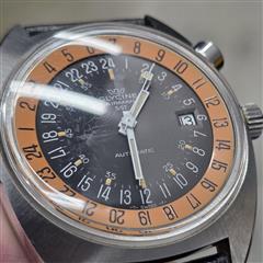 Vintage 1968 Glycine Airman SST Automatic Men's Watch w/ Hack Pin PLEASE READ